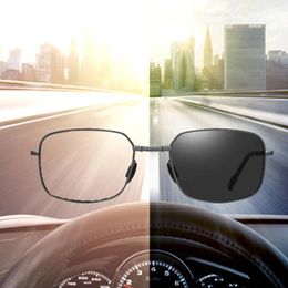 Sunglasses Foldable Driving Chameleon Glasses Day Night Vision Driver's Eyewear Posensitive Discoloration For Men