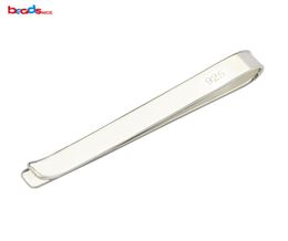 Pure 925 Sterling Silver Tie Clip Blank Personalized Men039s Tie Bar Jewelry Making Wedding Gift ID365156333891