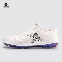 KELME Soccer MG Shoes CalfSkin Cleats Match Artificial Grass SlipResistant Cushioning Training Football ZX80121058 231228