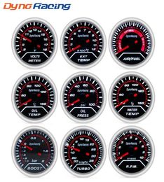 Dynoracing 2quot 52mm Car boost gauge bar psi Exhaust gas temp water temp oil temp oil press Air fuel gauge voltmeter tachometer8150810