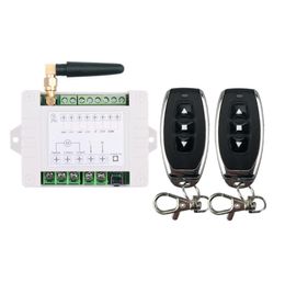 220V 10A 2CH Motor Remote Control Switch Motor Forwards Reverse Up Down Stop Door Window Curtain Wireless TX RX Limited Switch Y203359611