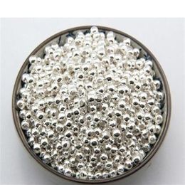 500pcs lot Silver Plated Round Ball Alloy Beads Spacer Beads For Jewellery Making Accessories DIY 3 4 5 6 8mm185U
