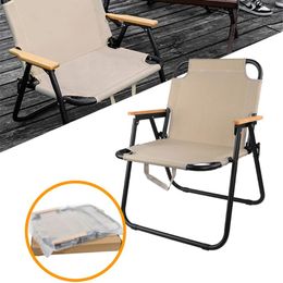 Camp Furniture Outdoor Foldable Chair High Carbon Steel 600D Oxford Cloth Portable Folding Great For Camping Picnic Park
