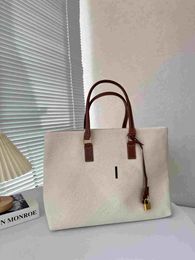 Luxury designer bag canvas shopping bag large capacity shoulder bags designer tote bags fashion casual tote handbag