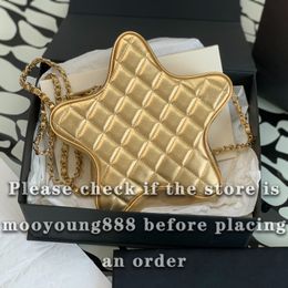 12A Upgrade Mirror Quality Designer Luxurys Star Handbags Womens Small Genuine Leather Bags Lambskin Quilted Hobo Purse Crossbody Gold Shoulder Chain Strap Box Bag