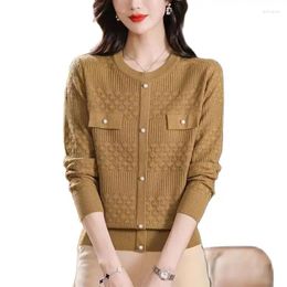Women's Sweaters Knitting Undershirts Ladies Thin Spring And Summer Coat 2024 Blouse Short Temperament Sweater Primer Shirt