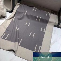 Luxury Cashmere Woollen Blanket Sofa Single Letter Blanket Winter Towel Quilt Office Nap Air Conditioning Blankets