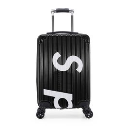 styles trolley case 20 inch travel bag gift zipper universal wheel boarding box student lage new fashion suitcase