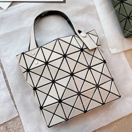 Strap Women's Backpack Designer Handbag Chain Crossbody Bag Splicing Mini Shoulder Square Hobo Triangle Bags Lady Frosted Diamond Grid Tote