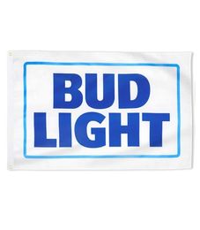 Beer Flag for Bud Light 3x5ft Flags 100D Polyester Banners Indoor Outdoor Vivid Colour High Quality With Two Brass Grommets7696999