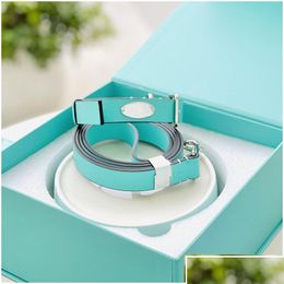 Dog Collars Leashes Designer Set Brand Bowl For Small Medium Large Dogs Cat Pet Collar And Pets Chain Ps1820 Drop Delivery Home Garden Dhcw7
