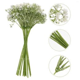 Decorative Flowers Breath Artificial Bouquet: Gypsophila Bouquets Ornament For Wedding Diy El Table Decoration White