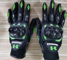 Kawasaki Sport Riding Gloves For Motorcycle And Cycling Artificial Leather Cloak Green M L XL XXL 1625cm Four Seasons6802498