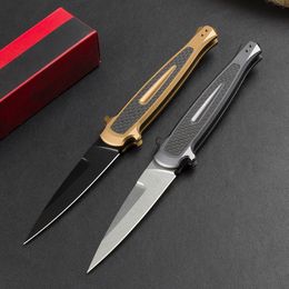 Special Offer KS7150 AUTO Tactical Knife CPM154 Black/Stone Wash Blade 6061-T6 /Carbon Fiber Handle With Retail Box Package