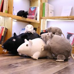 20cm Mini Soft Plush Simulation Mouse Plushie Doll Stuffed Rat Animal Toy Mascot Peluche for Children 231228