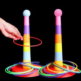 Children Throw Circle Game Ferrule Stacked Toys Fun Indoor Outdoor Parent Child Interactive Layers Early Education Gift 231228