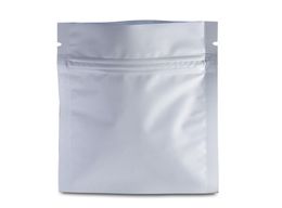 Matte White Resealable Aluminum Foil Zip Lock Package Pouch 200pcs/lot Food Storage Bag Snacks Long Term Packaging Mylar Foil Bag7545452
