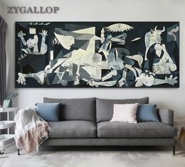 Picasso Famous Art Paintings Guernica Print On Canvas Picasso Artwork Reproduction Wall Pictures For Living Room Home Decoration1127202