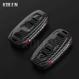 Car Key Trekking Poles Carbon Fiber Car Remote Key Case Cover For Audi A1 A3 8V A4 B8 B9 A5 A6 C7 Q3 Q5 Q7 TT Sline Protector Shell Fob AccessoriesL2031228