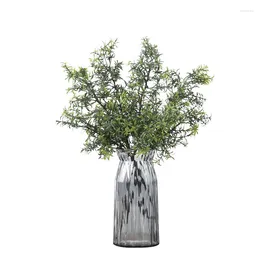 Decorative Flowers Simulated Plant Rosemary Bouquet Green Plants Wedding Home Living Room Decoration Artificial