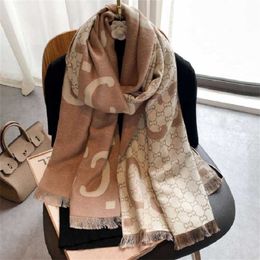 20% OFF scarf Autumn Winter New Cashmere Scarf Women's Style Letter Neck and Shawl Online Popular Live Broadcast