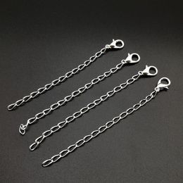 100pcs silver plated necklace chain extenderlobster clasp fashion act the role ofing is tasted necklace bracelet link chain283v