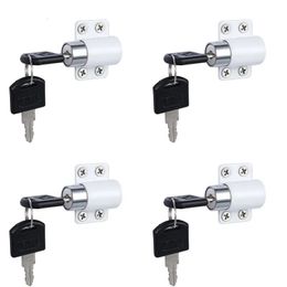 4Pcs Sliding Window Patio Screw Door Lock Key Push Baby Child Safety Protection Antitheft Security Zinc Alloy 240115