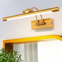 Wall Lamp LED Bathroom Mirror 40cm 10W Dimmable Colour Temperature Image Light Stepless With Swivel Head Arc Arm Lighting