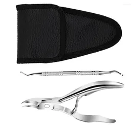 Nail Art Kits Manicure 2-Piece Set Clippers Pliers Fingernail Scissors Tweezers Toenail Stainless Steel Tool
