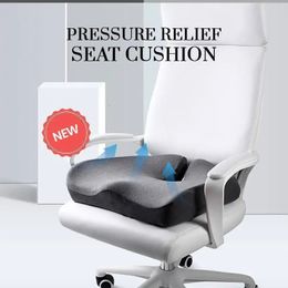 Pressure Relief Seat Cushion Back Pain Orthopedic Therapy Car Office Chair Wheelchair Support Tailbone Sciatica Relief Artifact 231228