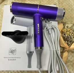 Hair Dryers Strong Wind Dryer Diffuser For Home Appliances High Power Blow Blue Light Anion Antistatic Tools 231208