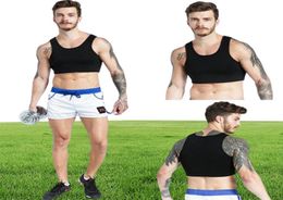 Football Protective Gear Chest Support Neoprene Braces Breathable Summer Basketball Sports Training Black Men Vest Running Gym Clo4626875