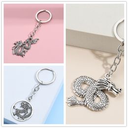 Keychain for Women Men Metal Keys Chains Animal Dragon Pendant Men's Kid's Birthday Gift Wholesale