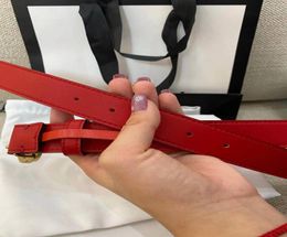 Men039s belt women039s belt big gold buckle big silver buckle leather classic Belt Red 25cm30cm35cm38cm wide band box 56815158