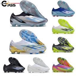 Fotbollsskor Fotbollsstövlar Mens Cleats X CrazyFast.1 LL FG Crazyrush X Speedportal FG Slip-On Speedportal Support Anpassningsutveckling och design.