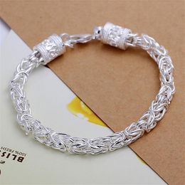 gift 925 silver New leader Bracelet - Men DFMCH096 brand new fashion 925 sterling silver plated Chain link bracelets278m