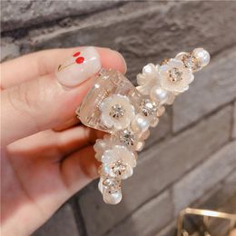 Women Hair Claws Simple Cute Shell Flower Hair Clips for Girl Fashion Accessories Whole274i