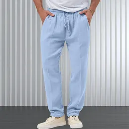 Men's Pants Ergonomic Design Men Trousers Autumn Jogging Comfortable Solid Color Fitness With Elastic For Casual