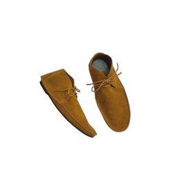 Europe and the United States autumn and winter small ins extremely simple retro silk suede leather belt round flat flat heel casual shoes