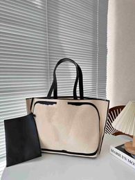 2024 New Luxury Designer Bag Women Handbag Large Capacity Canvas Shopping Bag Designer Tote Bags Shoulder Bags