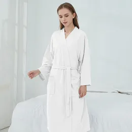 Women's Sleepwear Women Kimono Robe Bathrobe Autumn Men Couple Soft Nightdress Robes Winter Casual Unisex Warm Home Dressing Gowns Pyjamas