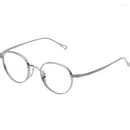 Sunglasses Frames Pure Titanium Glasses Frame Male Oval With High Myopia Retro Prescription Reading Graduated Female