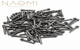 NAOMI 100PCS Acoustic Guitar Pins Accessories Acoustic Guitar Bridge Pins Black Guitar Parts Accessories New6257586