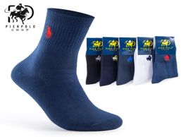 High Quality Fashion 5 Pairslot Brand PIER POLO Casual Cotton Socks Businesss Socks Embroidery Men039 Manufacturer Whole3074688