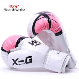 Gloves Sports Gloves WorthWhile Kick Boxing Gloves Men Women PU Karate Muay Thai Guantes De Boxeo Free Fight MMA Sanda Training Adults Ki