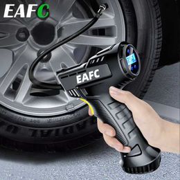 Inflatable Pump 120W Car Air Pump Wireless/Wired Electric Car Tyre Inflatable Pump Portable Air Compressor for Tyres Digital Auto Tyre InflatorL231228