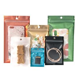 Packing Bags One Side Clear Coloured Resealable Zip Mylar Bag Aluminium Foil Bags Smell Proof Pouches Jewellery Pack Lx4558 Drop Delivery Dhmdz