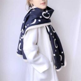 22% OFF Korean version long scarf women's cashmere C-letter double-sided dual use winter thick insulation versatile air conditioning shawl