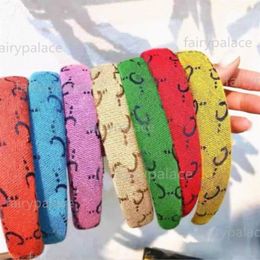 Fashion Letter Headbands Rainbow Hair Accessories Women Gifts For Festival Wedding Party Head Ornaments Headdress gift jewelry2993