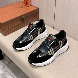 Fashion Men Casual Shoes RAMSEY Running Sneakers Italian Popular Low Tops Canvas & Calfskin Rubber Breathable Designer Outdoor Basketball Athletic Shoes Box EU 38-44